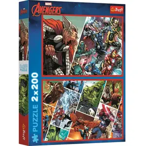 Trefl 2 Puzzles - Défenseurs Du Monde - Disney Marvel The Avengers 13318 pas cher