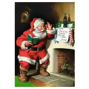 Trefl Puzzle 1000 - Coca Cola - Santa Claus am Kamin (1000 pièces) pas cher
