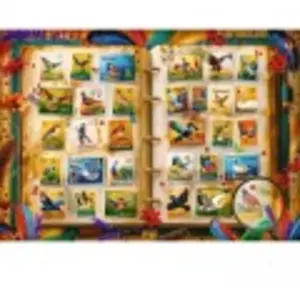 Trefl Puzzle 1000 Kolekcja znaczków - atlas ptaków (1000 pièces) pas cher