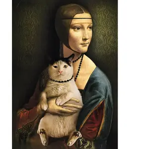 Trefl Mona Lisa avec chat (1000 pièces) pas cher