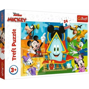 Trefl Tréfl - Mickey, Mickey Mouse et ses Amis - Puzzle 24 Maxi - 24 Grandes Pièces, Puzzles Colorés avec Personnages Disney, Divertissement Créatif, Amusant pour les Enfants à partir de 3 ans pas cher