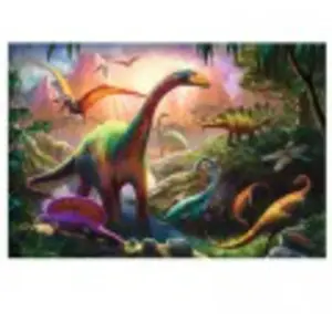 Puzzle 100 Pièces : Le Monde de Dinosaures Trefl
