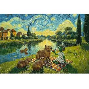 Trefl Puzzle 100 Karmi c kapibary (100 pièces) pas cher