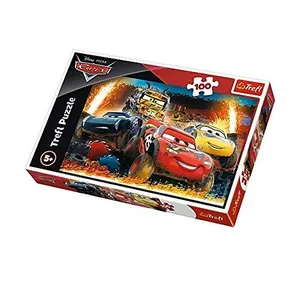 Trefl, Puzzle, Course Extrême, Voitures Disney, 100 Pièces, pour Enfants à partir de 5 ans pas cher