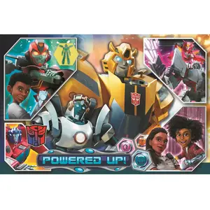 Trefl-Transformers:EarthSpark,Dans le Monde des Transformers-Puzzle 300 Éléments-Colorés avec des Personnages de Contes de Fées,Amusement pour les Enfants à partir de 8 ans pas cher