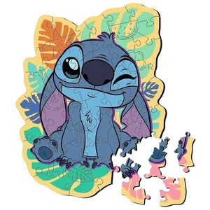 Trefl Puzzle en bois Junior 50 - Lilo & Stitch (50 pièces) pas cher