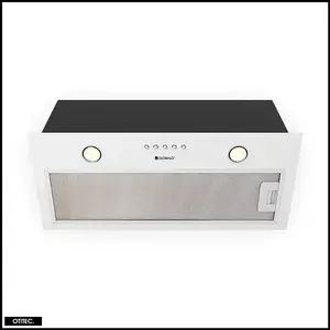 GLOBALO Delico 60.1 Hotte de cuisine encastrée en acier Blanc - DELICO... pas cher