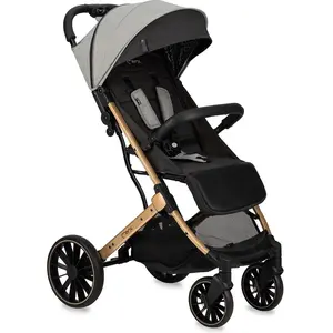 Poussette bébé Citadine Ultra Compacte MOMI Estelle Dakar - De 0 à 36 mois - Jusqu'à 22kg - Gris