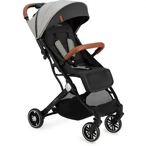 Poussette bébé citadine ultra compacte MOMI Estelle - Gris - De 0 à 36 mois - Jusqu'à 15kg - Dossier inclinable