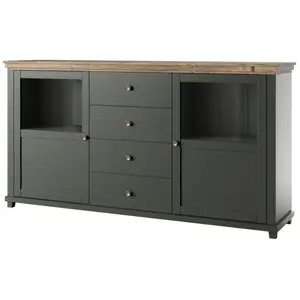Buffet 2 portes 4 tiroirs Petits-meubles - Martin - 181 x 42 x 93cm - ...