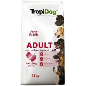 12kg Tropidog Premium Adult Medium/Large nourriture sèche pour chien pas cher