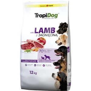 12kg TropidogPremium AdultMedium/Large, agneau nourriture sèche pour c... pas cher