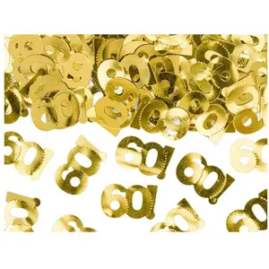 Partydeco Confettis métalliques 60 ans pas cher