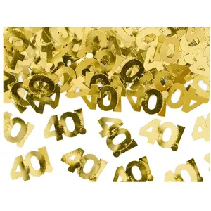 Partydeco Confettis métalliques 40 ans pas cher