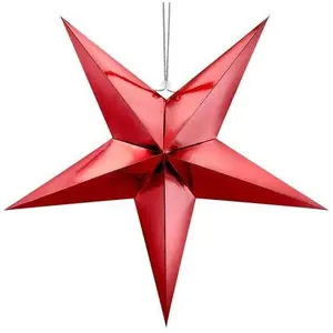Party-Decoration Partydeco - Kerstster Rood (70 cm) pas cher