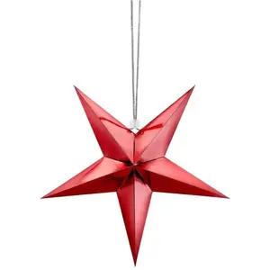 Party-Decoration Ster Rood - 30 centimeter pas cher