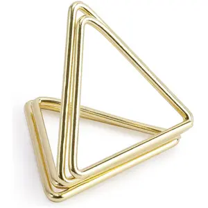 PartyDeco Marque place triangle - or x10 pas cher