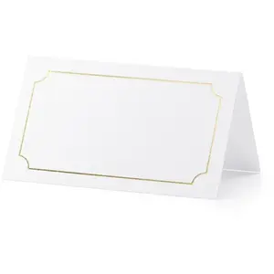 PartyDeco Party Deco Lot de 10 marques places cadre or pas cher