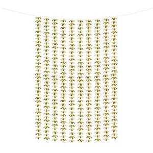 Party-Decoration Partydeco - Bloemen Backdrop Goud (1m x 2m) pas cher