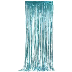 Partydeco Accessoire de fête Rideau 90 x 250 cm, bleu clair pas cher