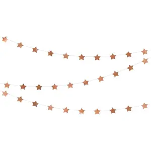Party-Decoration Partydeco - Slinger Sterren Rosé Goud (3,6 meter) pas cher