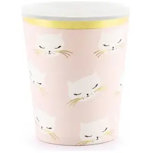 Party Deco Lot de 6 gobelets chaton (200 ml) pas cher
