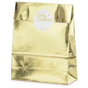 PartyDeco Cadeauzakjes Goud - 18.5 x 28.5 x 8 cm (3 stuks) pas cher