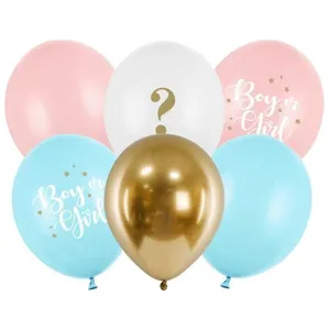 PartyDeco Gender Reveal Geboorte Ballonnen Mix (6st) pas cher