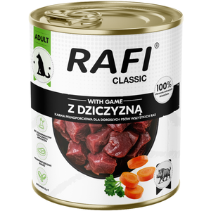 12x800g Rafi Dog Classic Wild nourriture pour chiens pas cher