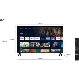 TCL FHD 1080P ANDROID, DVBT2/C/S2 TCL - 32S5409A pas cher