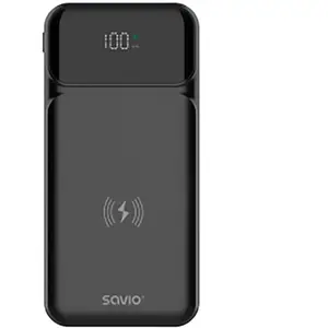 Savio BA-09 (37 mAh, 37 Wh), Chargeur de secours, Noir pas cher