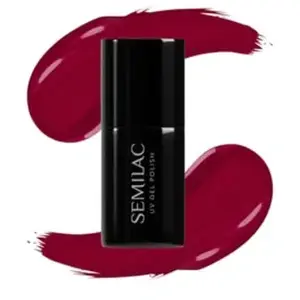 Semilac Vernis à ongles UV 071 - Rouge profond - 7 ml - Hottie pas cher