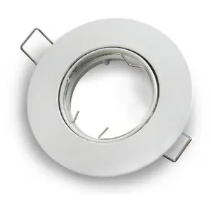 LED line Inbouwspot - Rond - Kantelbaar - GU5.3 Fitting - Ø 92 mm - Mat WitVendu parbol