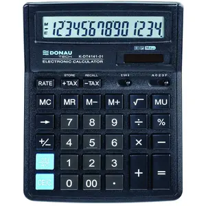 DONAU TECH/K-DT4141-01 Calculatrice 14 chiffres avec fonction racine 1...