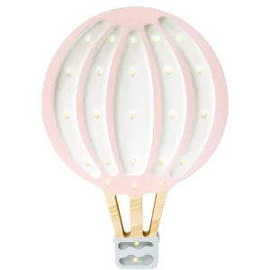 LITTLE LIGHTS Lampe Veilleuse Montgolfière Rose Poudré