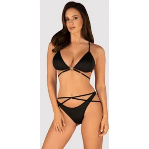 Obsessive Cobra Nive Lingerie Set - Zwart pas cher