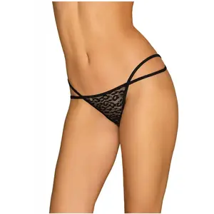 Obsessive Pantheria String Met Kettinkjes - Zwart pas cher