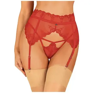 Obsessive - Lonesia Garter Belt Red S/M pas cher