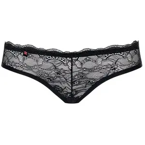 Obsessive Frivolla Slipje - Erotisch Onderbroek - Maat S/M - Zwart pas cher