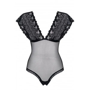 Obsessive Body met Mouwtjes - Erotische Body - Maat S/M - ZwartVendu parbol