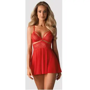 Comparateur de prix : Obsessive Babydoll & String   Erotische Babydoll   Maat XXL   Rood