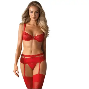 Obsessive - Heartina Set 3 st. Rood L/XL pas cher