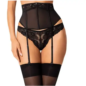 OBSESSIVE GARTER & STOCKINGS Serena Love - Jarretel - Zwart pas cher