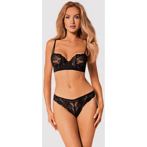 OBSESSIVE SETS Serena Love - Kant Set - Zwart pas cher