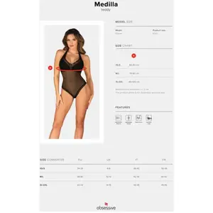 Obsessive - Medilla Teddy - Zwart pas cher