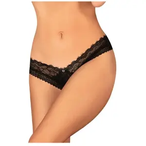 Obsessive - Medilla Kruisloze String - Zwart pas cher