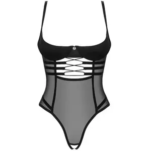 Obsessive - Roxelia Kruisloze Teddy - Zwart pas cher