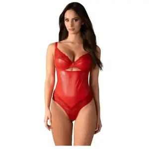 Obsessive - Aliosa Teddy Body - L/XL - Rood