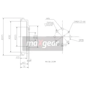 Remtrommel 192313 Maxgear pas cher