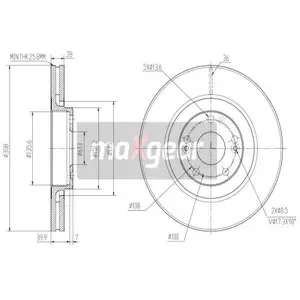 Remschijf 192503 Maxgear pas cher